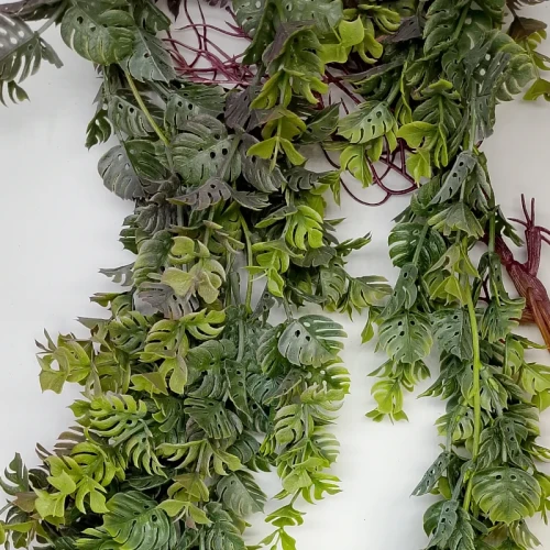 Roślina monstera wisząca sztuczna długa 95cm Canea